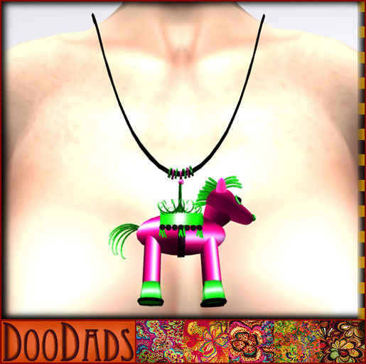 DooDads - Giant Neon Pony Necklace