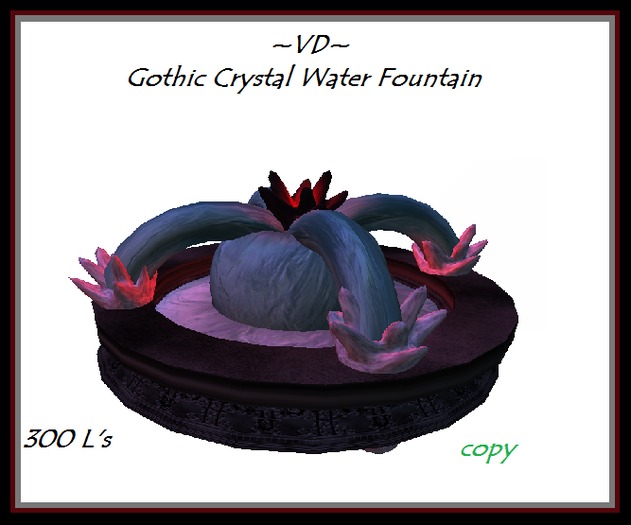 ~VD~ Gothic Crystal Water Fountain