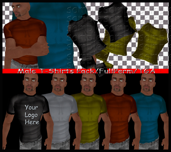 Male T-Shirts Pack/Full Perm/TGA