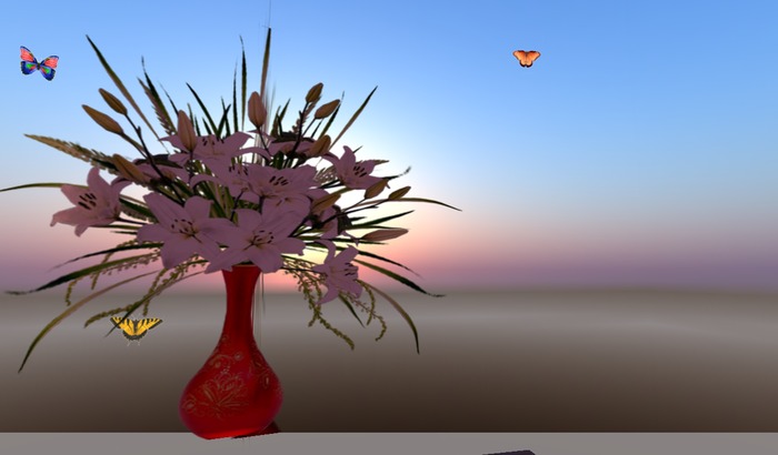 ~FT~ Valentine vase with butterflies