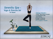 [CIRCA] Pkg - "Serenity Spa" - Yoga & Exercise Set - Azure