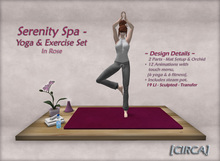 [CIRCA] Pkg - "Serenity Spa" - Yoga & Exercise Set - Azure