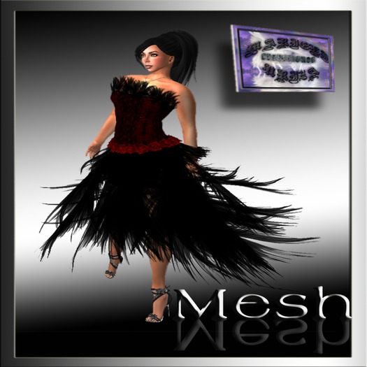 M.U FEATHER DRESS