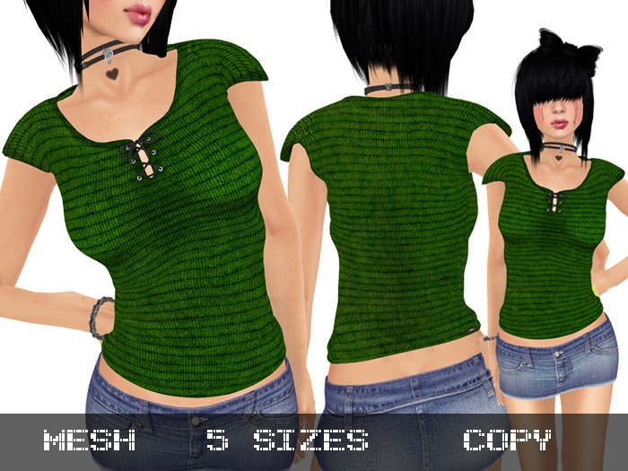Jersey Top Green - Mesh
