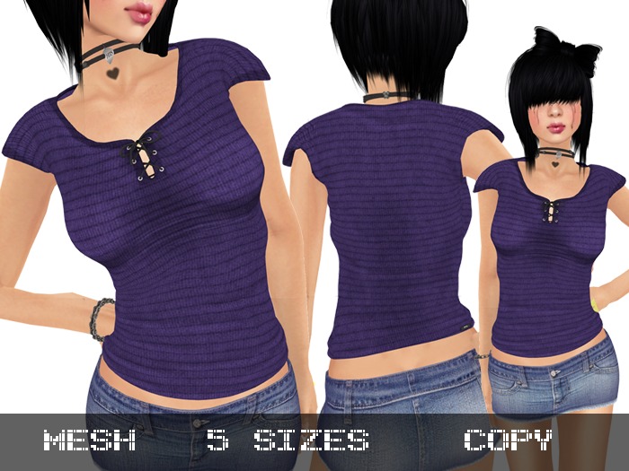 Jersey Top Purple - Mesh