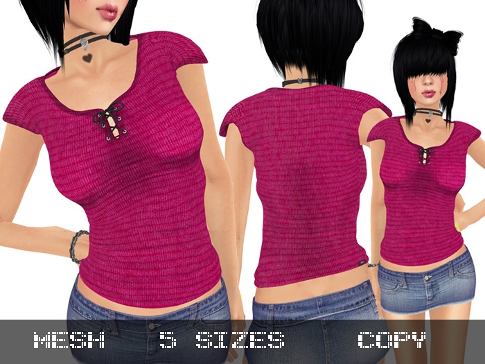 Jersey Top Pink - Mesh