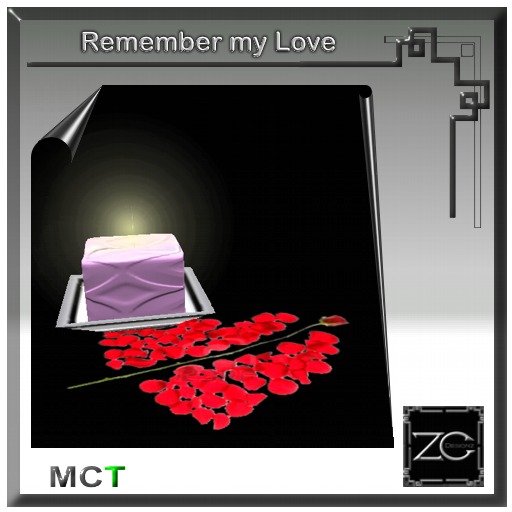 ZC 1 PRIM IMPACT - Remember my Love Candle Rose