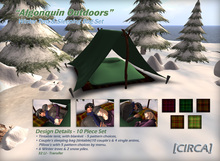 [CIRCA] - "Algonquin Outdoors" - Winter Tent Camp Set 