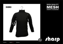 sharp by [ZD] - MESH - Mockneck Sweater - DEMO