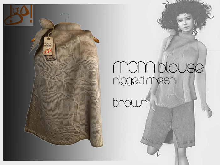 !gO! Mona blouse -brown-
