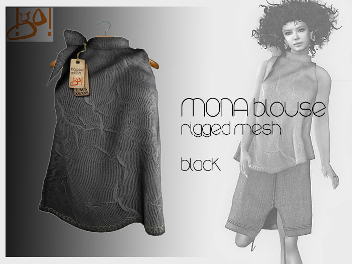 !gO! Mona blouse -black-
