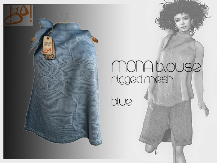 !gO! Mona blouse -blue-