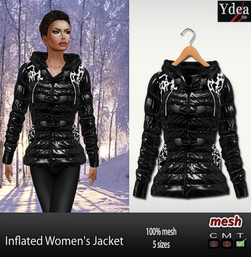 *Ydea* Inflated Women's Jacket  black 2