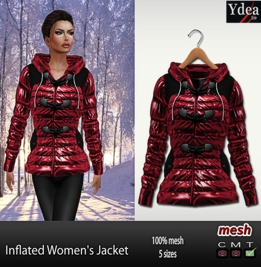 *Ydea* Inflated Women's Jacket red