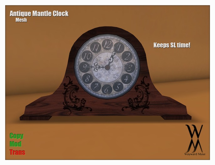 [WM] Antique Mantle Clock