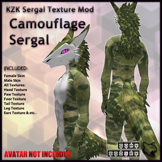 Camouflage Sergal (v.1 - old)  Texture Mod
