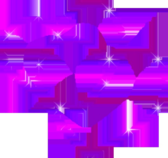 BBD - Purple Sparkle hearts