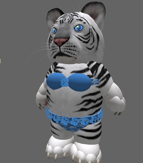 Tiny Cham Couture - Blue Skull Bikini