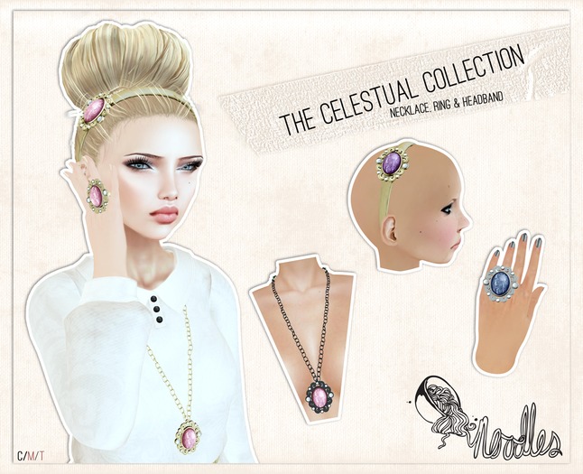 Noodles - Celestual Headband Silver/Sapphire