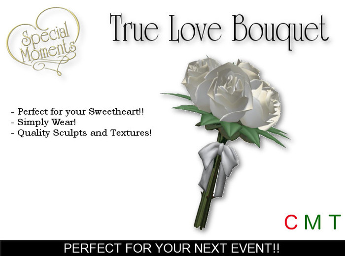 SM - True Love Bouquet - Cream (box)