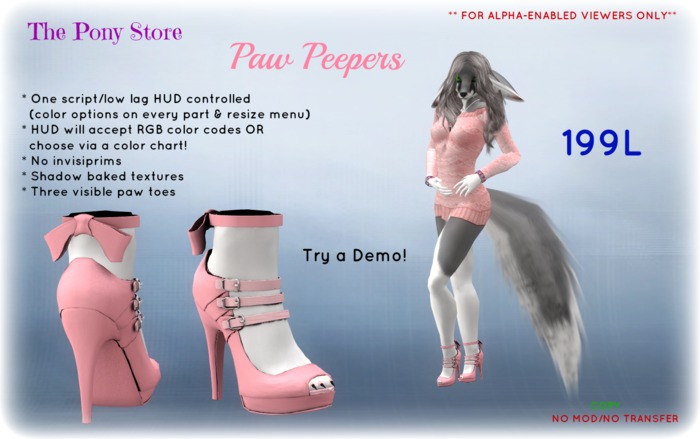 The Pony Store - Paw Peepers BOXED