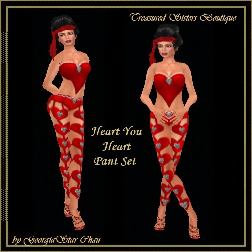 GSC Heart YOU Red Pant Set