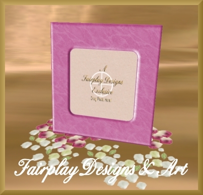~Modern Raspberry Marble Frame~