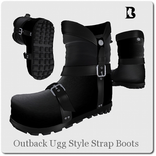 Outback Ugg Style Strap Boots