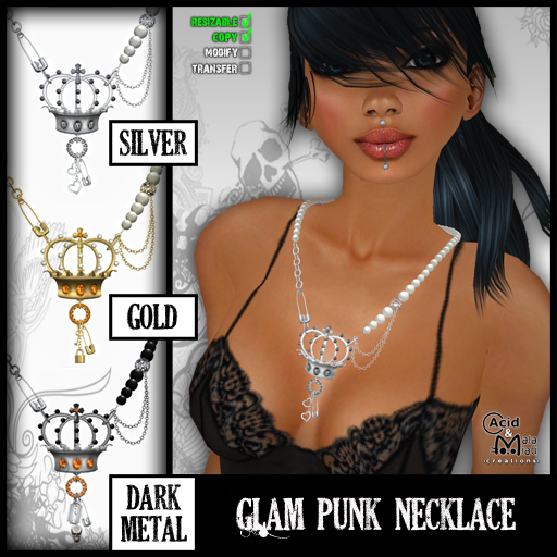 .:A&M:. Glam Punk Necklace - GOLD
