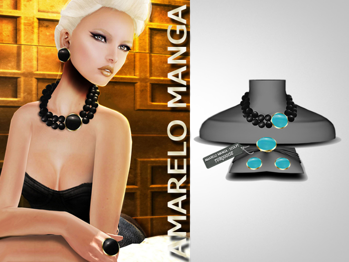 [Amarelo Manga] - Set Flapper [Turquoise]
