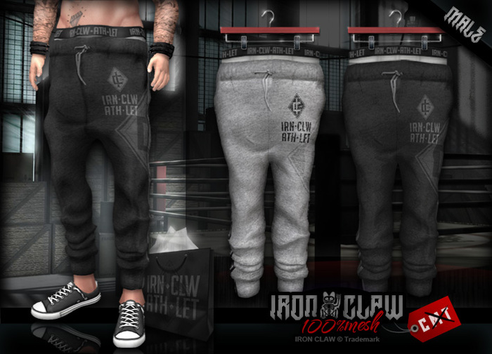 [IC] Rigged MESH Sport pants .::Athlet::. MALE BAG