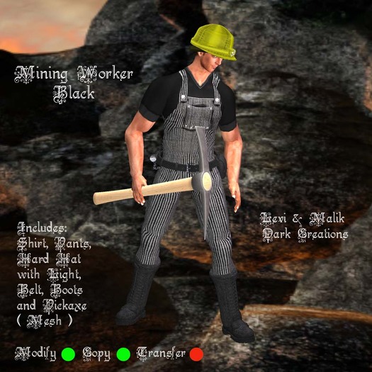Mining Worker Black