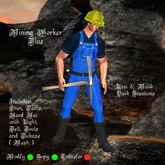 Mining Worker Blue