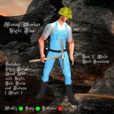 Mining Worker Light Blue