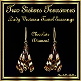 TST - LADY VICTORIA TASSEL CHOCOLATE DIAMOND EARRINGS YG