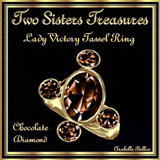 TST - LADY VICTORIA TASSEL CHOCOLATE DIAMOND RING YG
