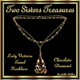 TST - LADY VICTORIA TASSEL CHOCOLATE DIAMOND NECKLACE YG