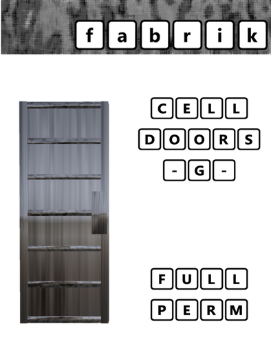 Prison Cell Door G Copy Mod Transfer
