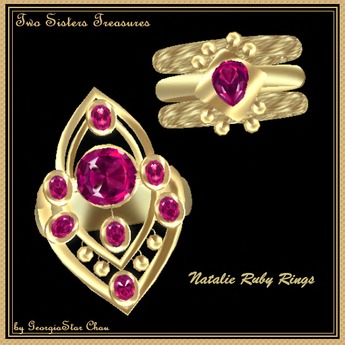 Second Life Marketplace - TST Natalie Ruby Rings