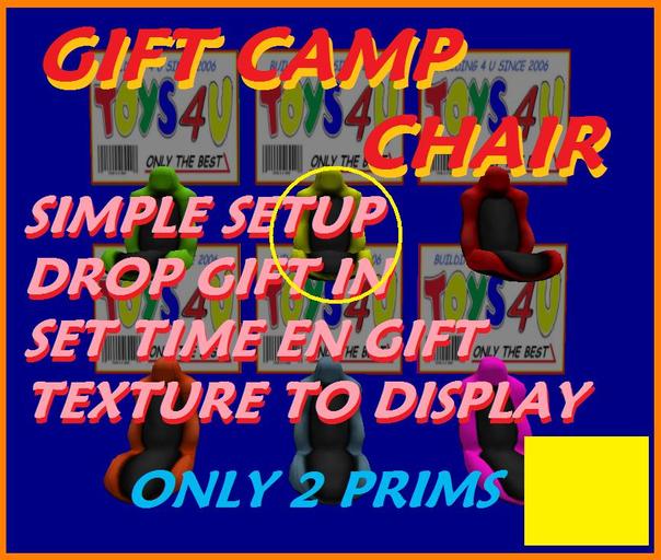 PRICE CAMP CHAIR YELLOW BOXET