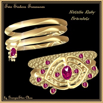 Second Life Marketplace - TST Natalie Ruby Bracelets