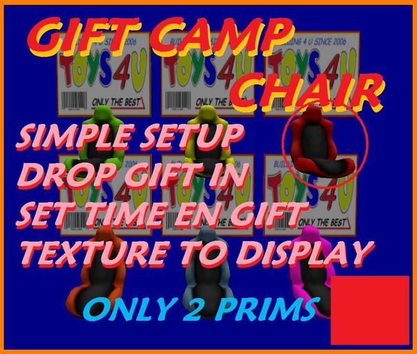 PRICE CAMP CHAIR RED BOXET