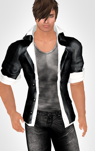 -SG- Dendi Jacket, Shirt & Tank Black/White/Grey