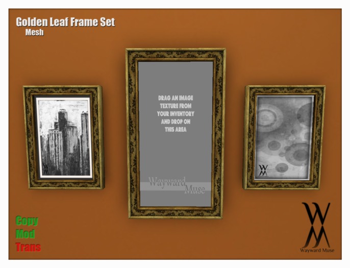 [WM] Golden Leaf Frame Set