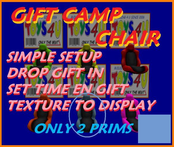 PRICE CAMP CHAIR BLUE BOXET