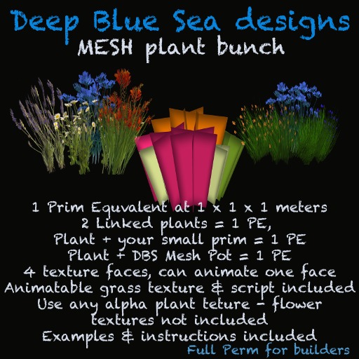 DBS MESH Plant bunch 4 faces (crated)