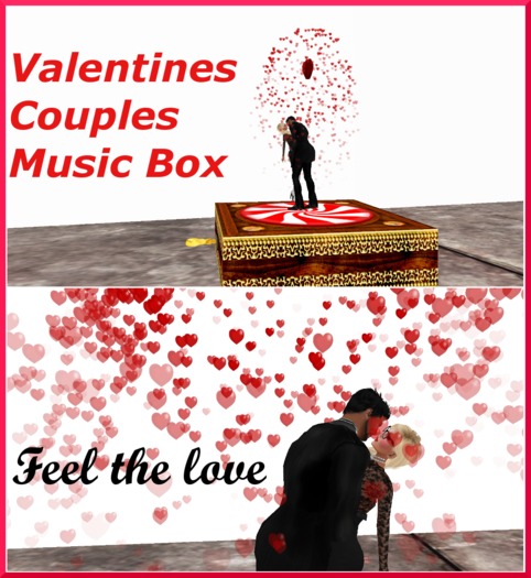  "Valentines Couples Music Box" (boxed) * PROMO *