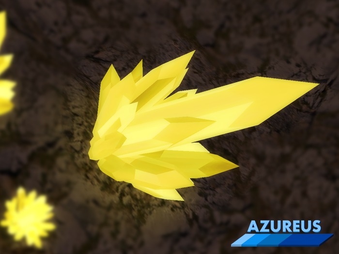 {Azureus} Large Amber Crystal