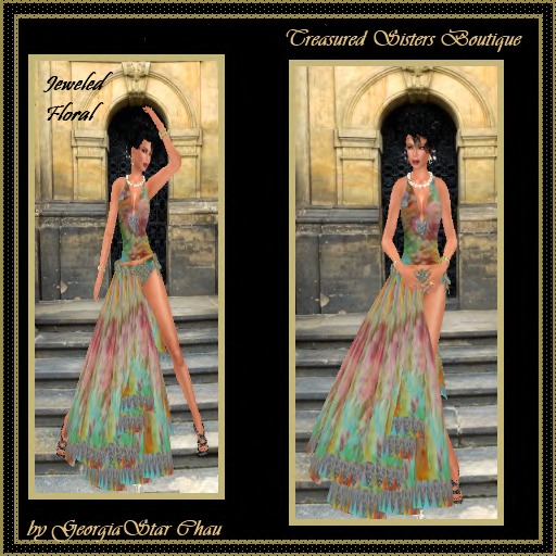 GSC Jeweled Red Dress