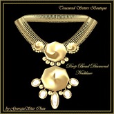 TST Drop Bead Diamond Necklace.